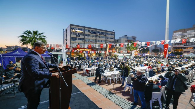 Aliağa'da iftar sofrasında dayanışma mesajı