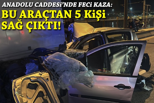 Anadolu Caddesi'nde feci kaza!