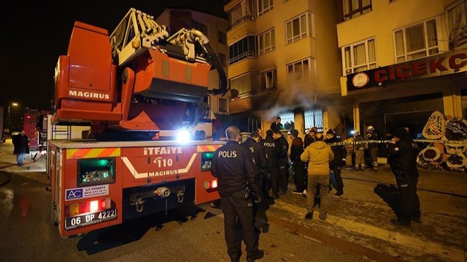 Ankara da apartman dairesinde yangın: 4 ölü