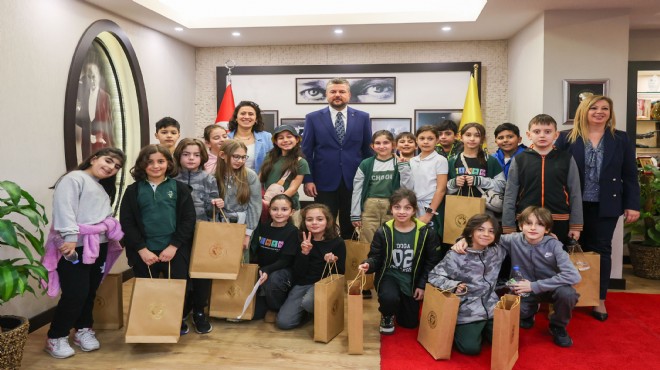 Başkan Duman, Bucalı çocukları makamında ağırladı