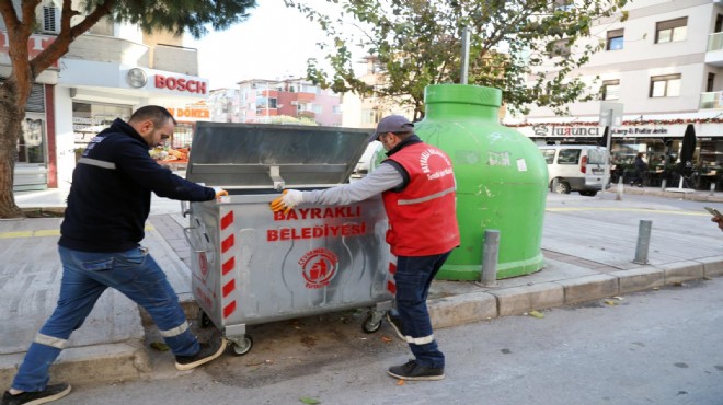 Bayraklı'da çöp konteynerleri yenileniyor