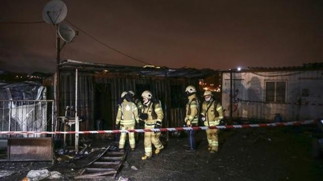 Beylikdüzü nde konteynırda yangın: 3 işçi öldü