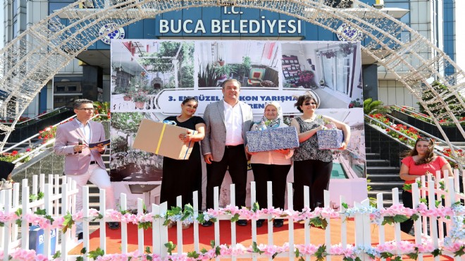 Buca'nın en güzel balkonu belli oldu