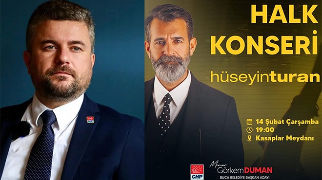 CHP Adayı Duman duyurdu: Buca’da 14 Şubat’a özel konser