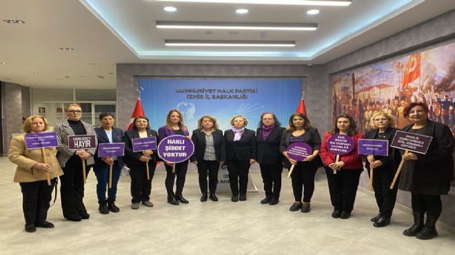 CHP İzmir in kadınlarından 25 Kasım da  laiklik  vurgusu!