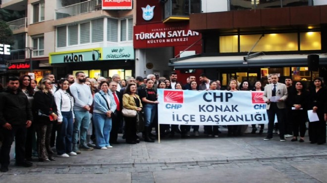 CHP Konak'tan cinayetlere karşı protesto