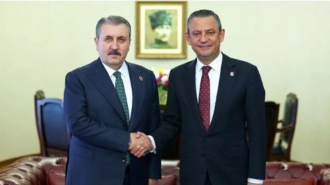 CHP Lideri Özel, Mustafa Destici yi ağırladı