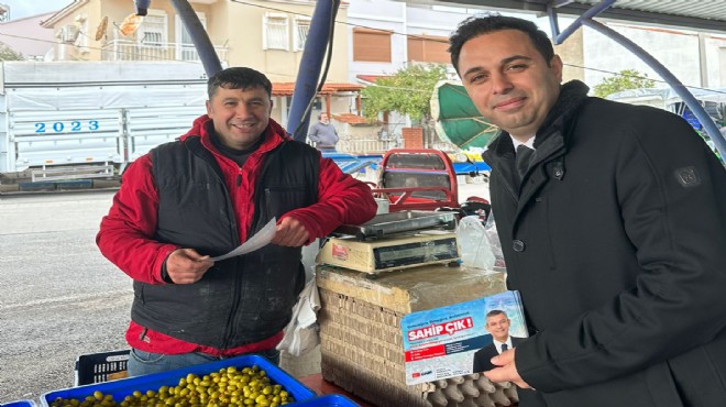 CHP li Yıldırım Foça da Tandoğan mitingi için sahada!