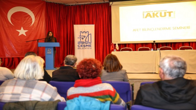 Çeşme’de Temel Afet Bilinci semineri