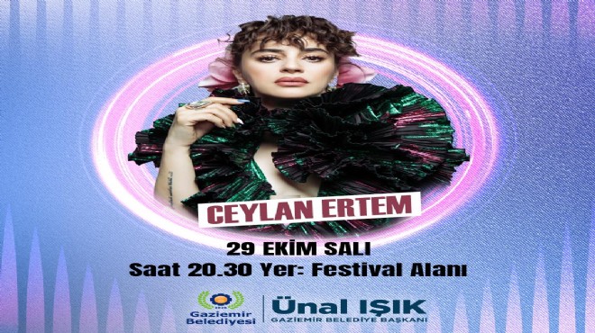 Ceylan Ertem 29 Ekim de Gaziemir de!