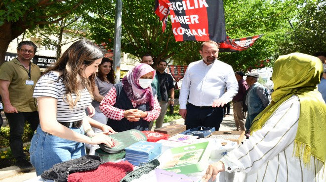 Çiğli nin üretici kadın pazarı kapılarını açtı