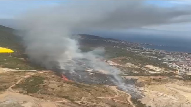 Çöplükte çıktı, ormana sıçradı: Yangın paniği!