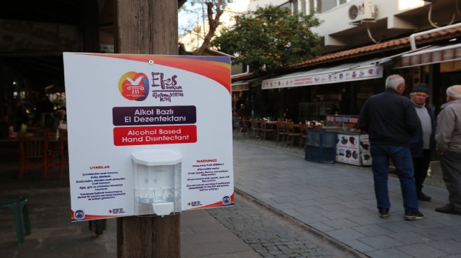 Efes Selçuk'ta virüs önlemleri alındı