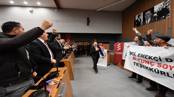 Egeşehir de TİS bayramı... Soyer: Emeğin hakkını son nefesime kadar koruyacağım!