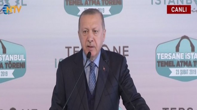 Cumhurbaşkanı Erdoğan: İzmir Körfezi Haliç in eski hali gibi