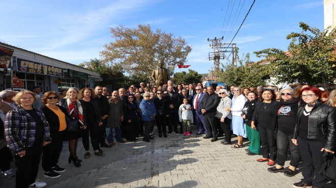 Güzelbahçe'ye Atatürk'ün yeni heykeli dikildi