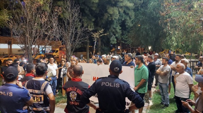 Harmandalı protestosu: ''İzmir'in çöplüğü olmak istemiyoruz''