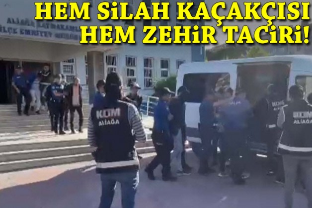 Hem kaçakçı hem zehir taciri: İzmir'deki operasyonda 7 tutuklama!