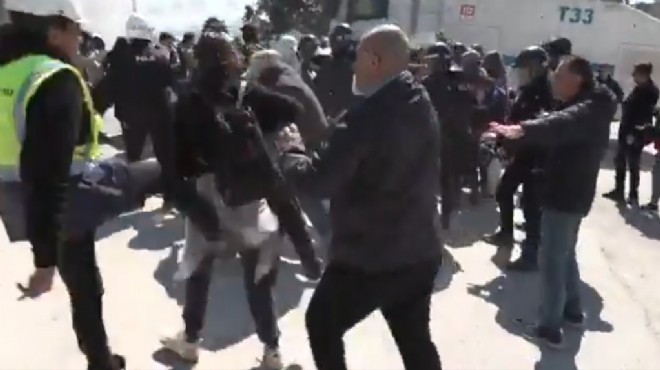 İmamoğlu protestosunda öğrenciye tekme: İşten çıkarıldı!