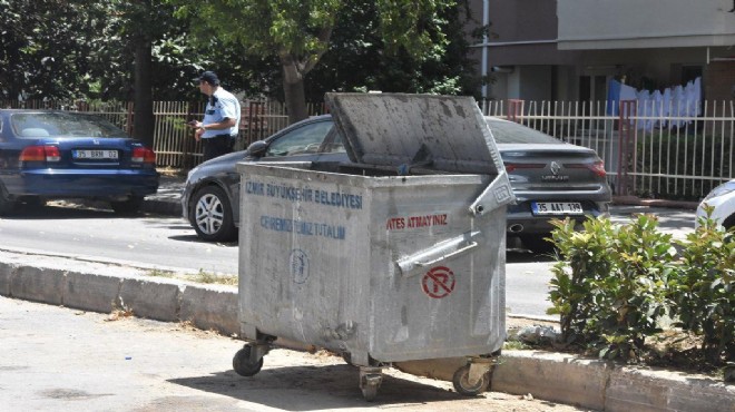 İzmir de çöp konteynerinde çok sayıda mermi bulundu!
