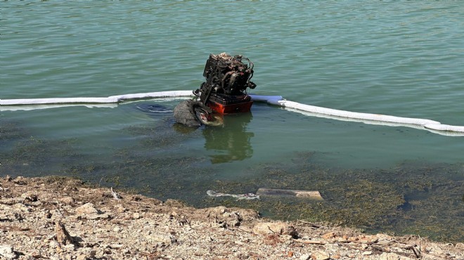 İzmir'de feci ölüm: Traktörüyle baraja düştü