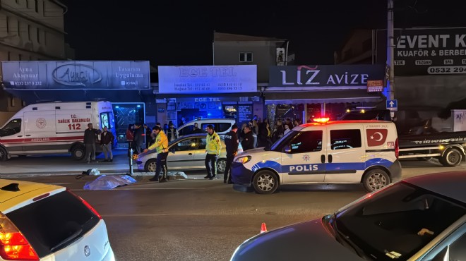 İzmir'de otomobil yayalara çarptı: 1 ölü, 1 yaralı