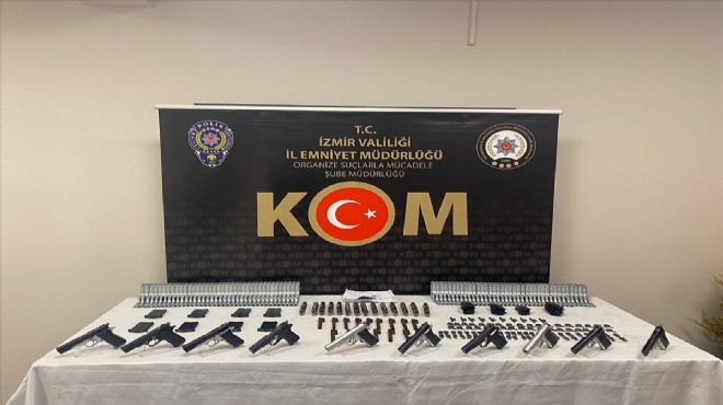 İzmir de silah kaçakçılığı operasyonu!