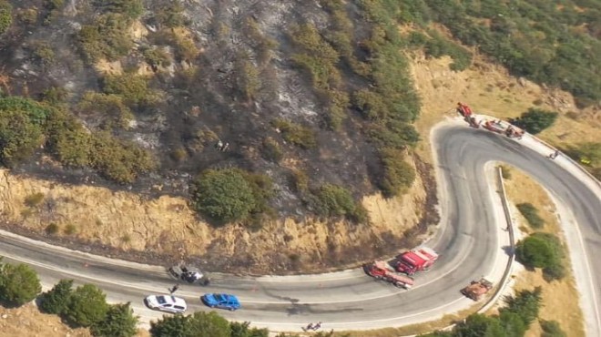 İzmir de yangın: Otomobilden ormana sıçradı!