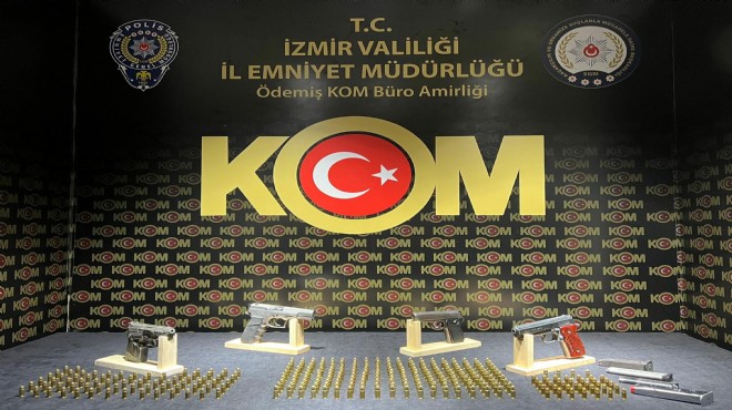 İzmir'de yasa dışı silah ticareti operasyonu