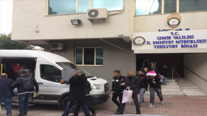 İzmir'deki uyuşturucu operasyonunda 18 tutuklama