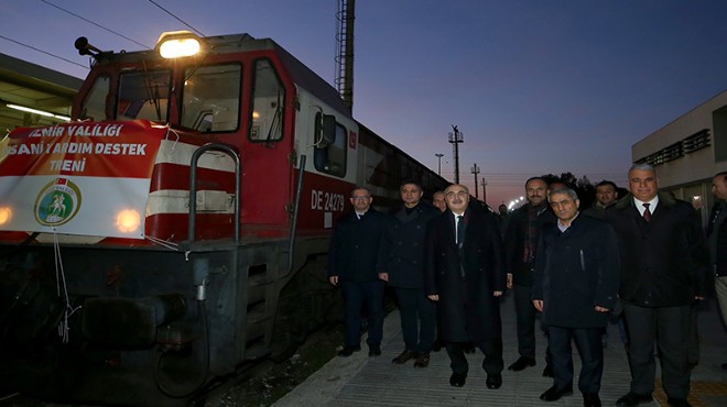 İzmir den afet bölgesine destek treni!