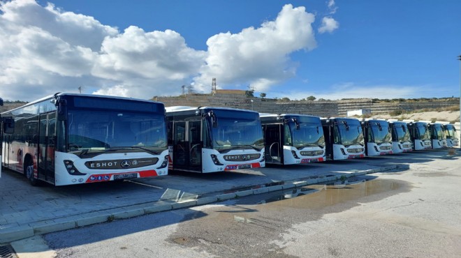 İzmir in toplu ulaşım filosuna 23 otobüs daha!