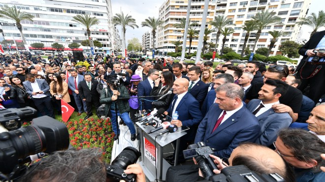 İzmir'in yeni başkanı Soyer Ata'ya söz verdi... 'Demokrasi' vurgusu yaptı!