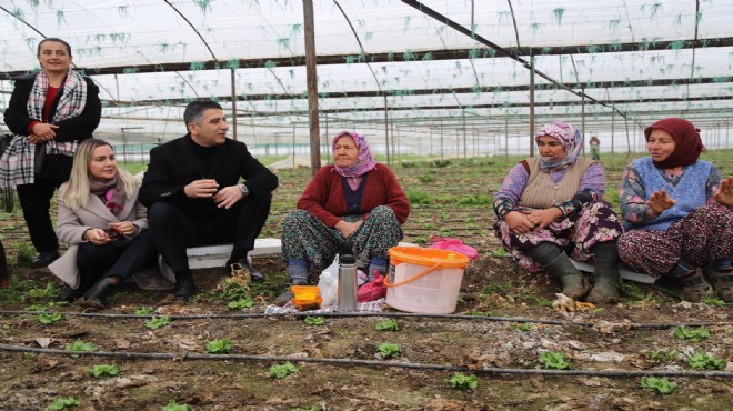 Kayalar'dan 'toprağın kadınları'na ziyaret