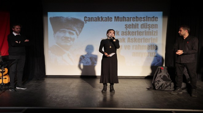 Konak'ta Çanakkale şehitlerine anlamlı anma