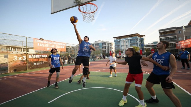 Menderes te basketbol heyecanı