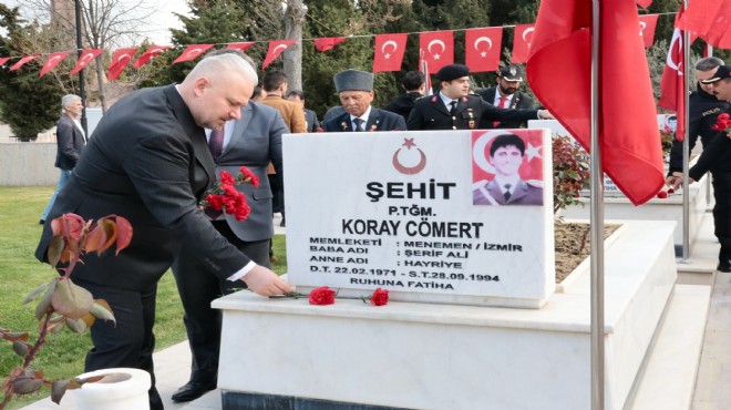 Menemen'de Çanakkale Şehitleri unutulmadı