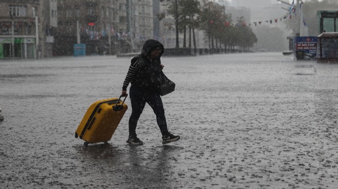 Meteoroloji den İzmir e  sarı  uyarı!