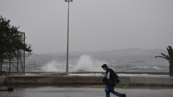 Meteoroloji den İzmir için  sarı kodlu  uyarı!