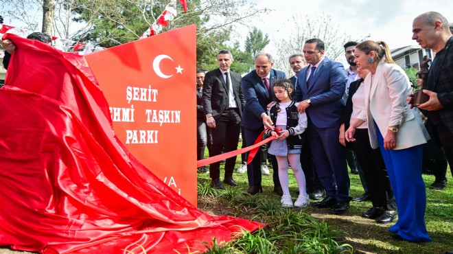 Şehit üsteğmenin adı Bornova da ölümsüzleşti