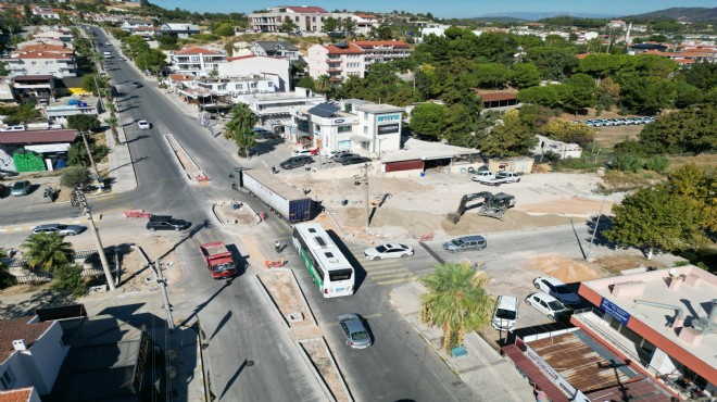 Urla’da kilit noktalarda yol düzenlemesi