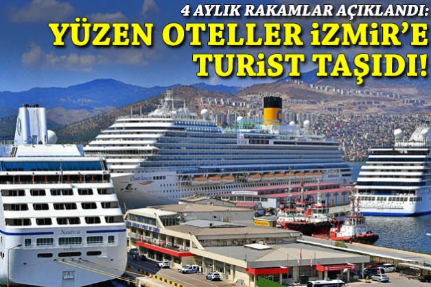 Yüzen oteller İzmir'e turist taşıdı: İşte 4 aylık rakamlar!