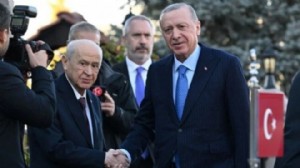 Erdoğan-Bahçeli görüşmesi sona erdi