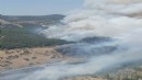 İzmir'de bir orman yangını daha: İzmir-Manisa yolu trafiğe kapatıldı